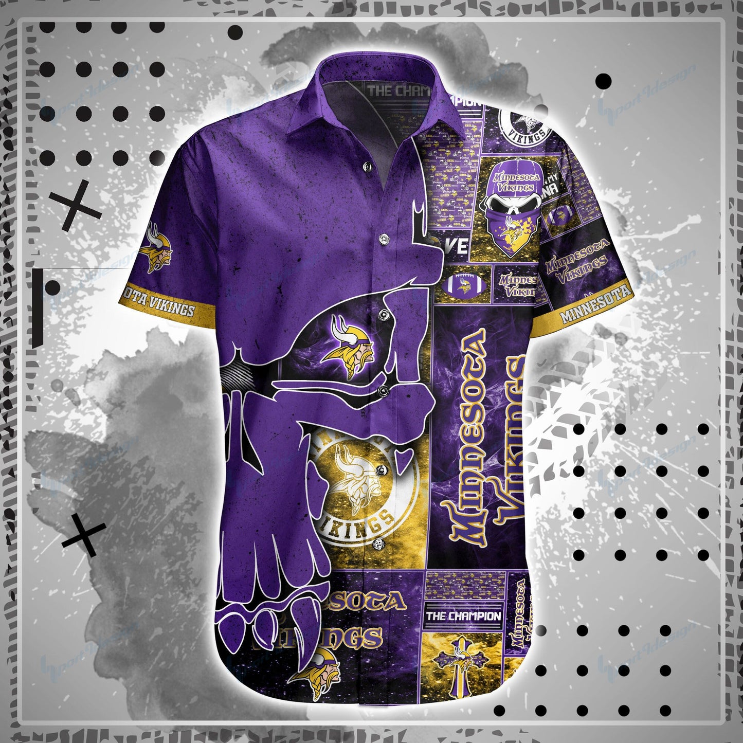 Minnesota Vikings Shirt and Shorts BG103