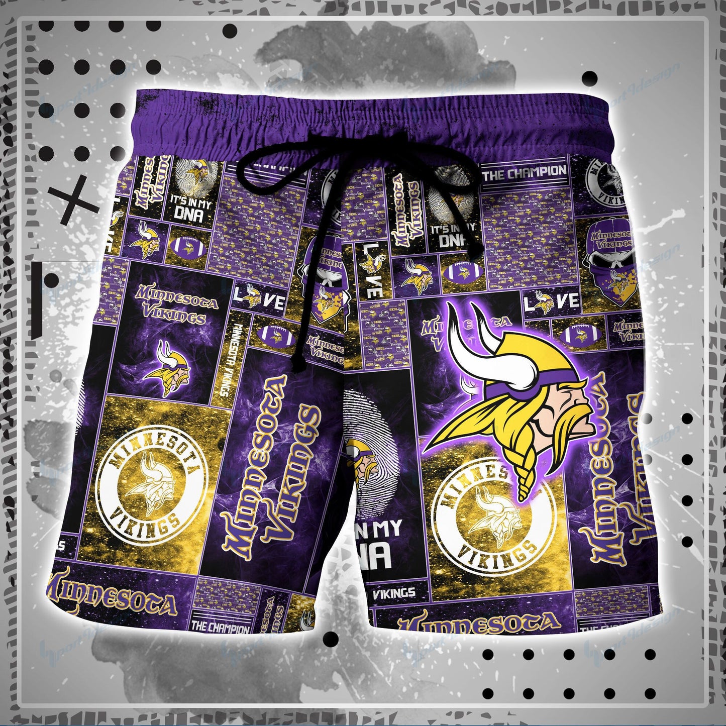 Minnesota Vikings Shirt and Shorts BG103