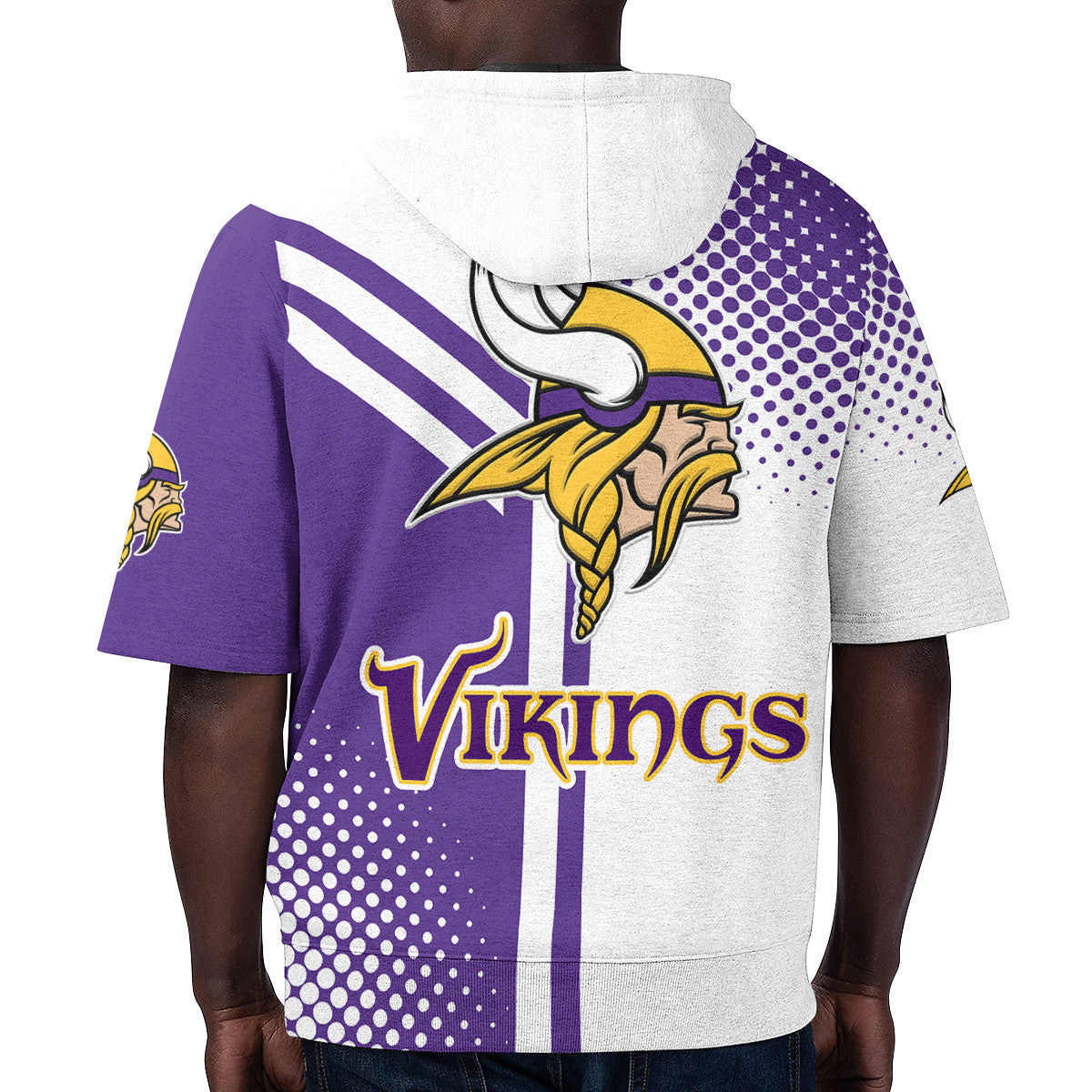 Minnesota Vikings Short Sleeve Hoodie BG70