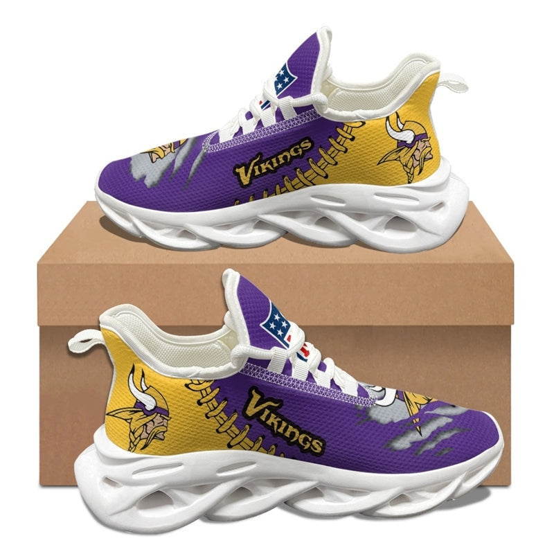 Minnesota Vikings Sneakers 3D Max Soul Shoes