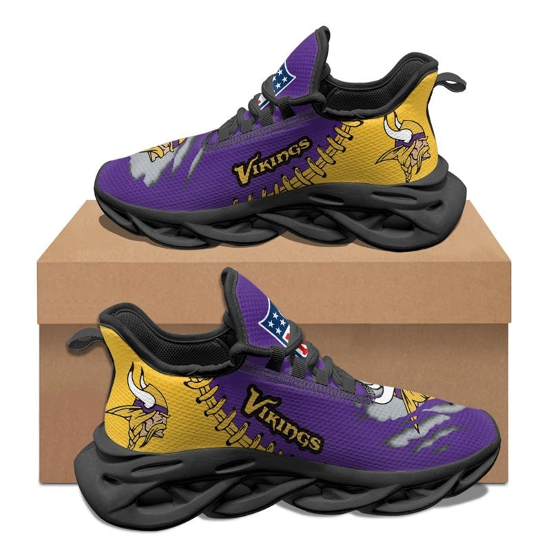 Minnesota Vikings Sneakers 3D Max Soul Shoes