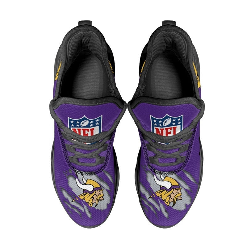 Minnesota Vikings Sneakers 3D Max Soul Shoes