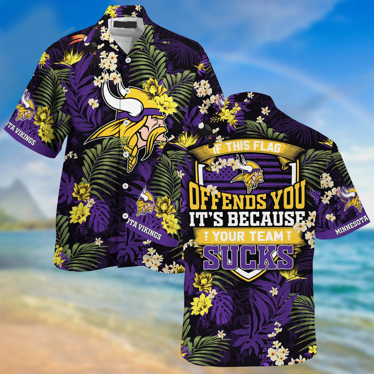 Minnesota Vikings Summer Hawaiian Shirt 1