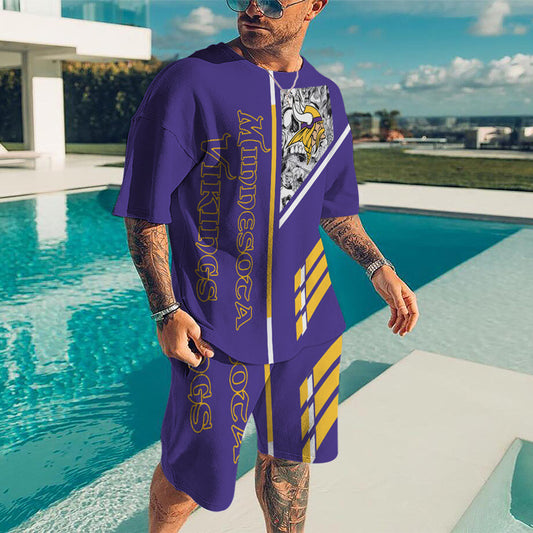 Minnesota Vikings T-shirt and Shorts BG25