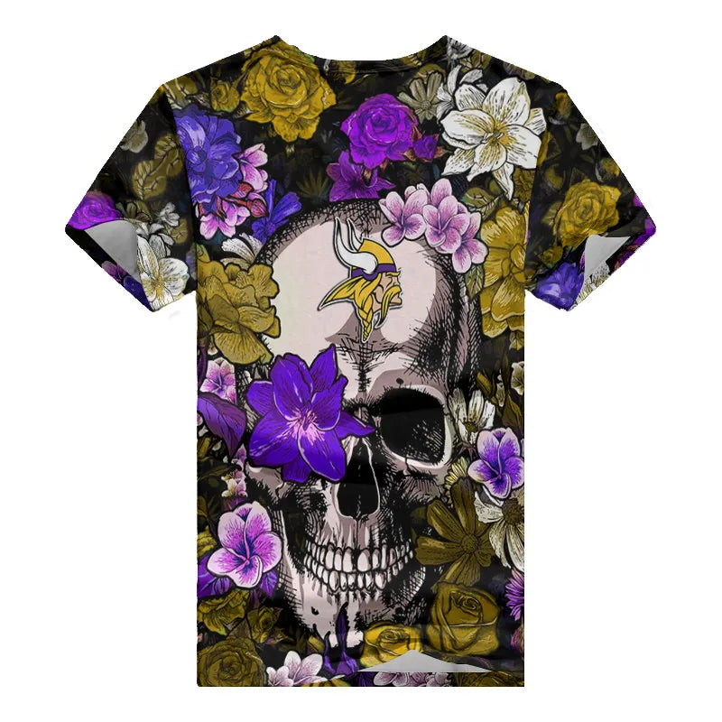 Minnesota Vikings V-neck Women T-shirt BG455