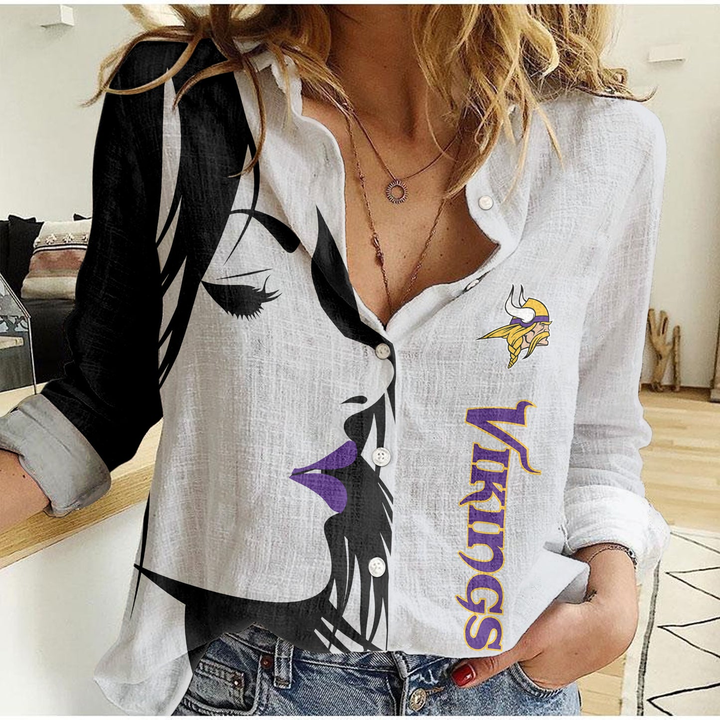 Minnesota Vikings Woman Shirt BG95