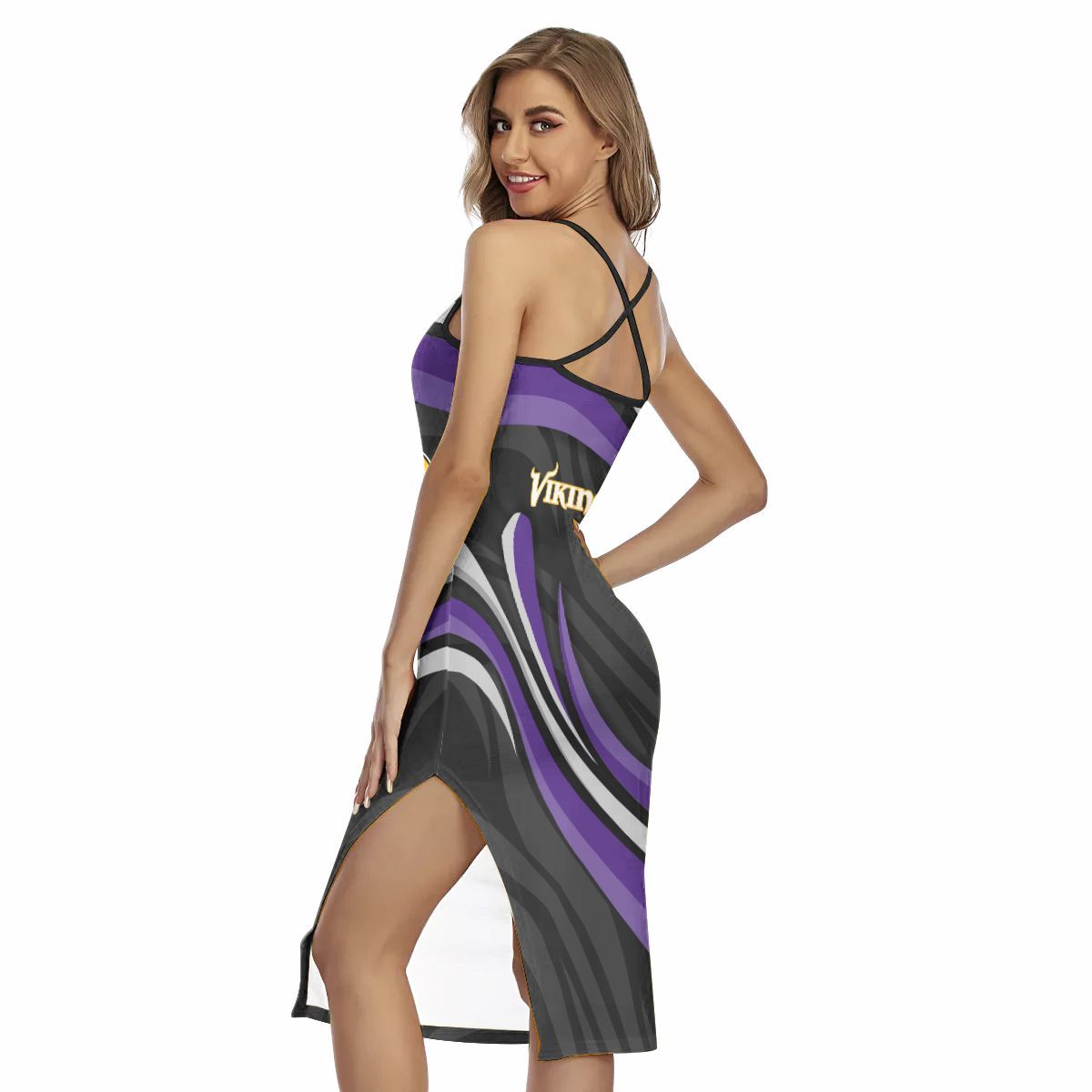 Minnesota Vikings Women’s Back Cross Cami Dress 30