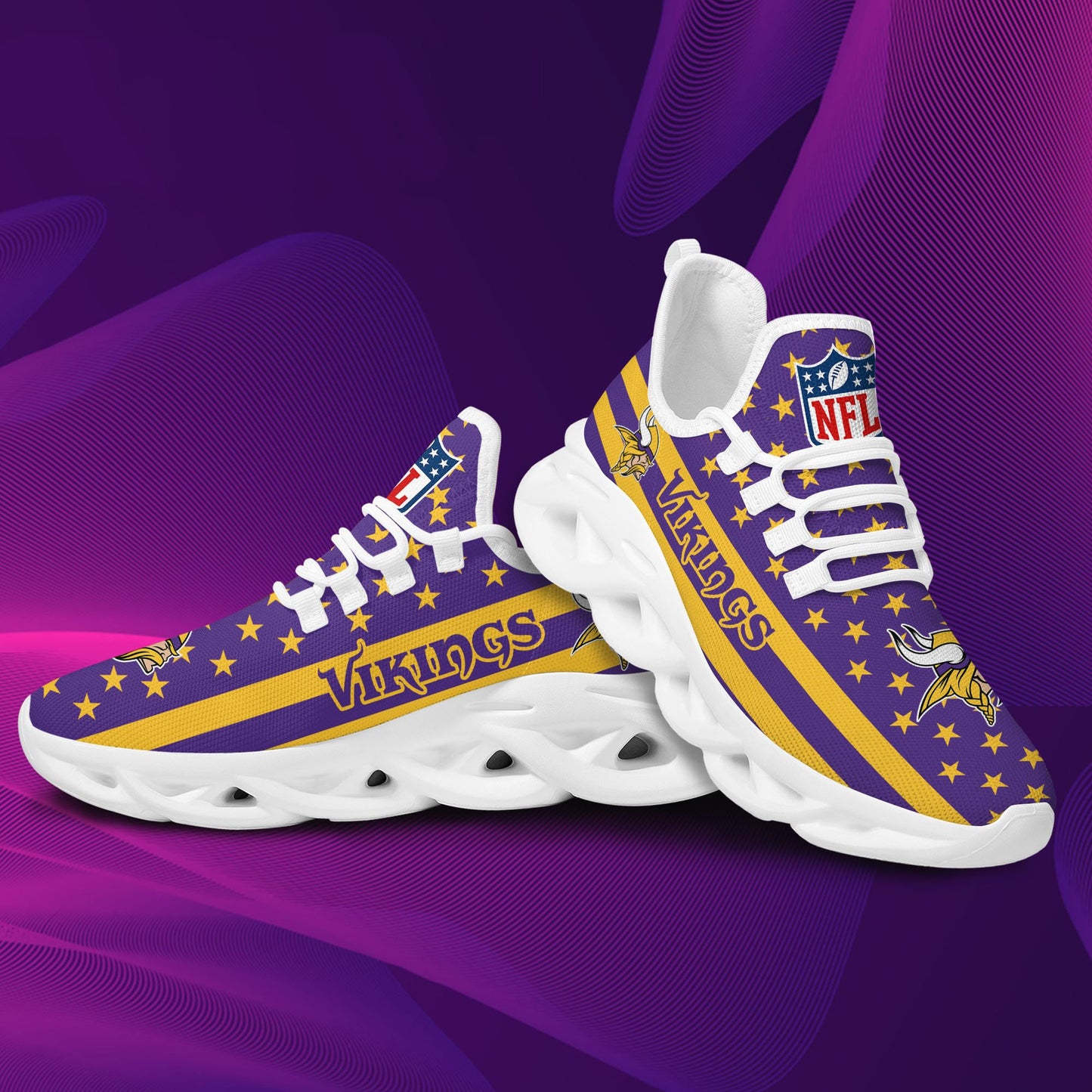 Minnesota Vikings Yezy Running Sneakers 56