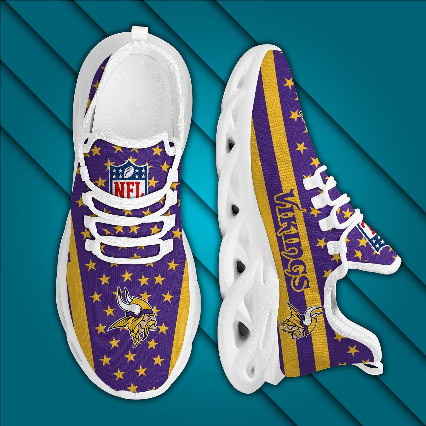 Minnesota Vikings Yezy Running Sneakers 56
