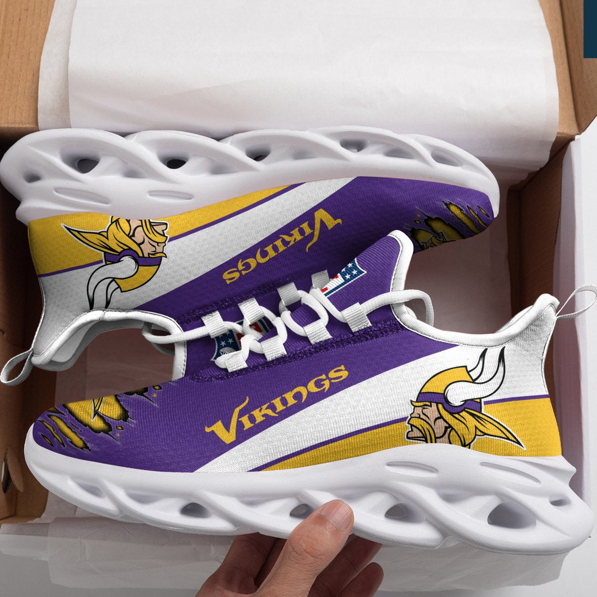 Minnesota Vikings Yezy Running Sneakers 959
