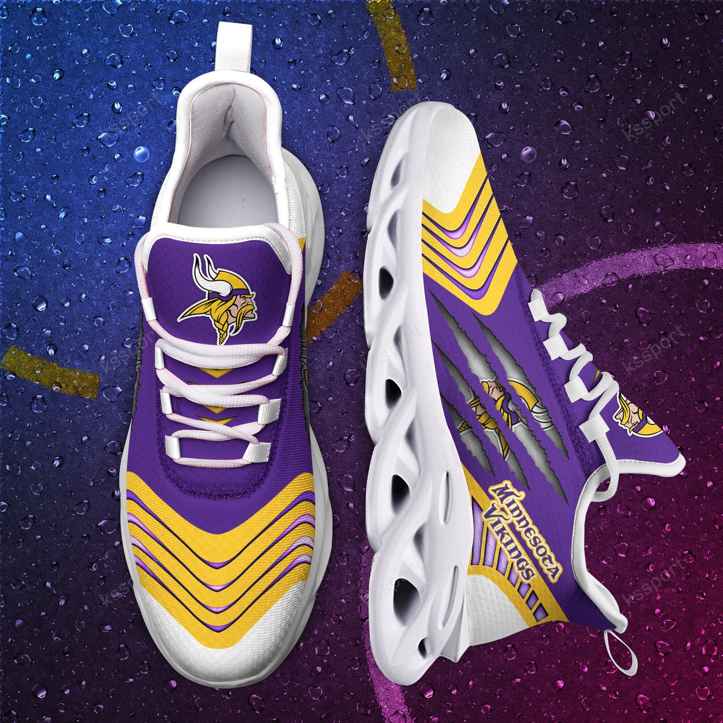 Minnesota Vikings Yezy Running Sneakers BB421