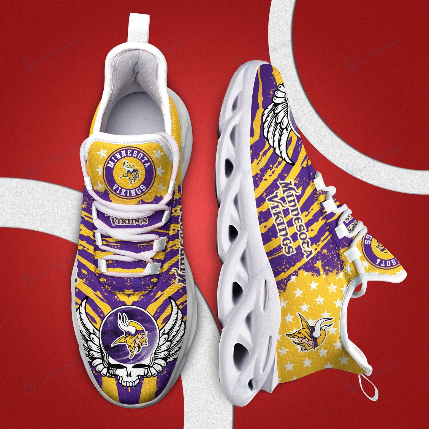 Minnesota Vikings Yezy Running Sneakers BB755