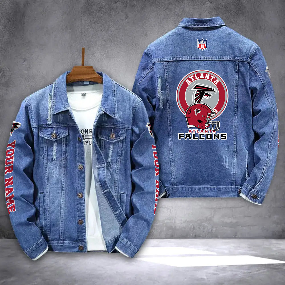 Atlanta Falcons Denim Jacket AZICOTADJ000060