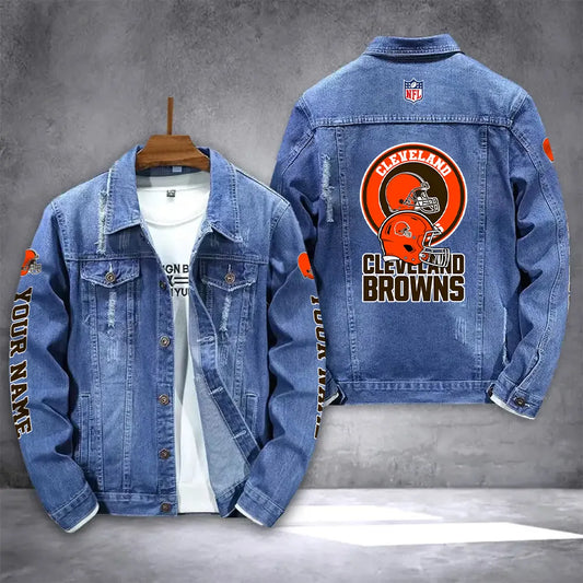 Cleveland Browns Denim Jacket AZICOTADJ000035