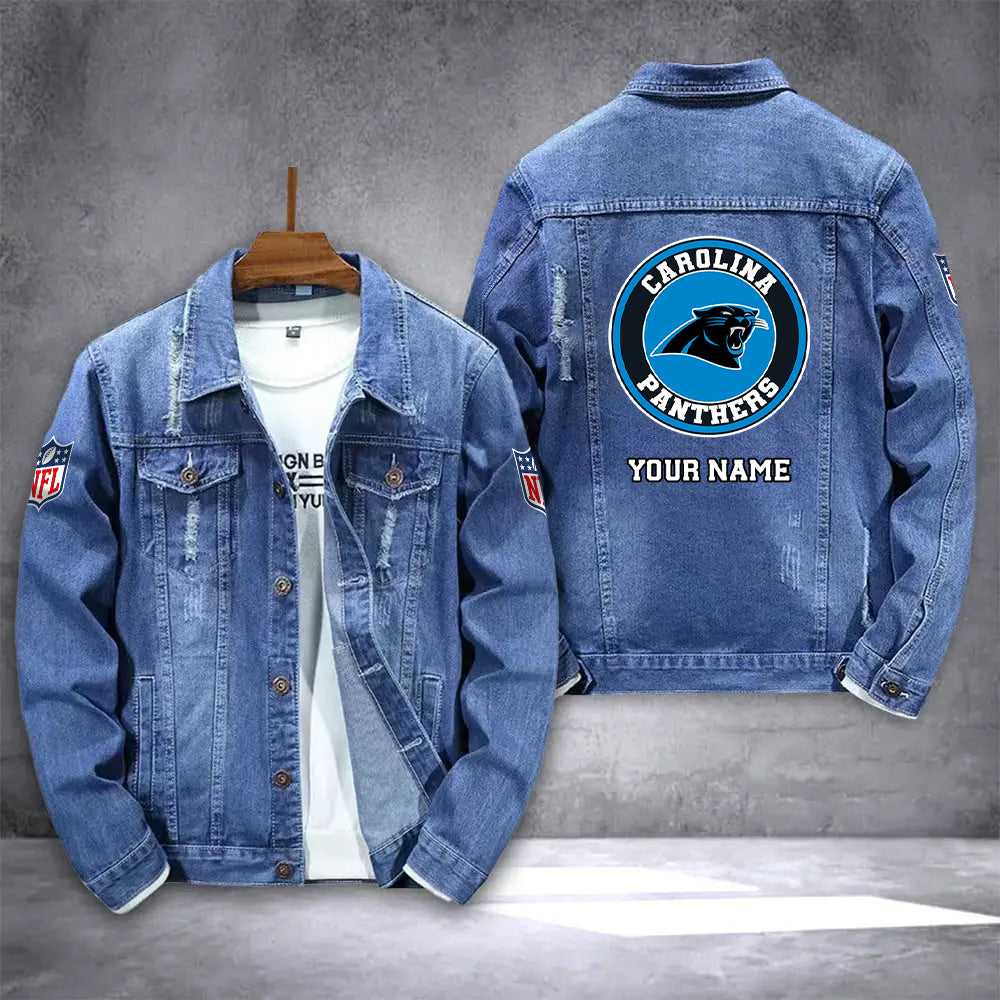Carolina Panthers Denim Jacket AZICOTADJ000095