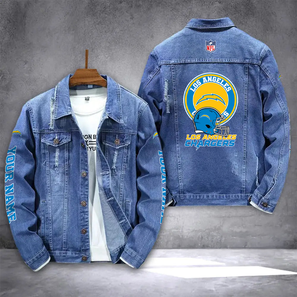 Los Angeles Chargers Denim Jacket AZICOTADJ000048