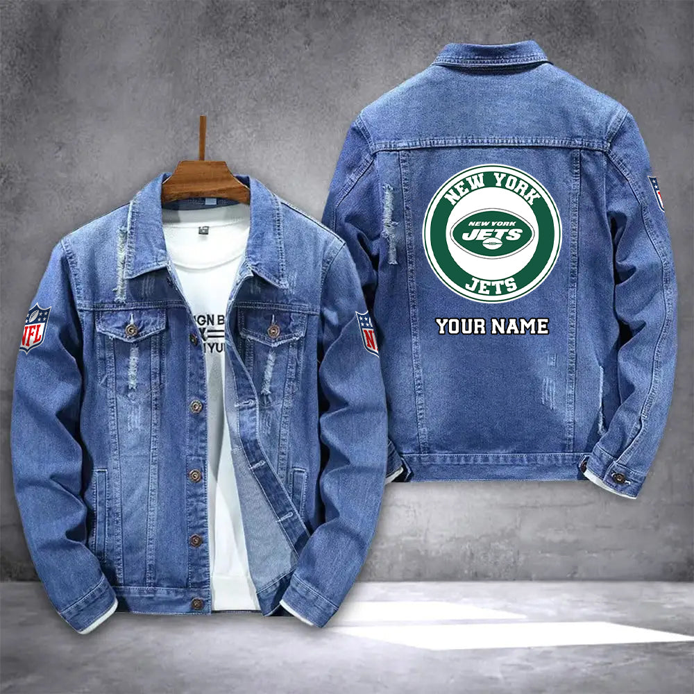 New York Jets Denim Jacket AZICOTADJ000074