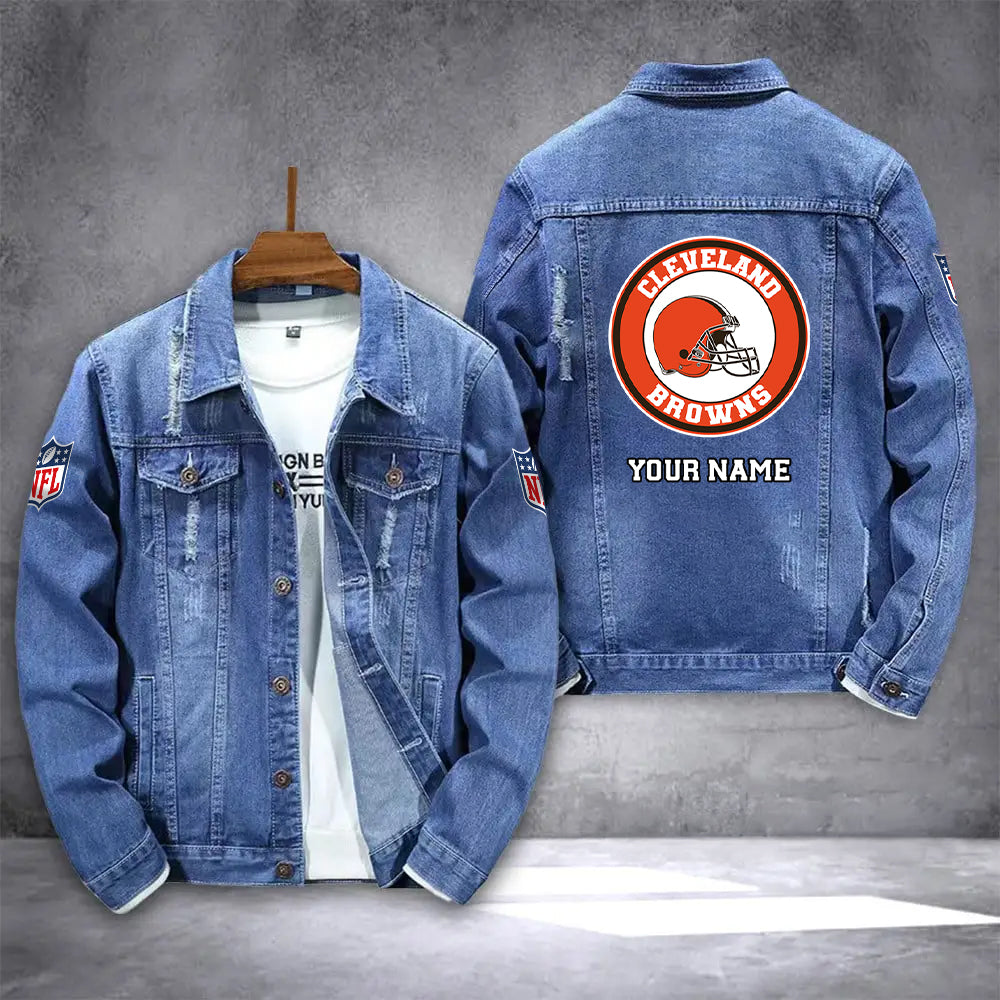 Cleveland Browns Denim Jacket AZICOTADJ000067