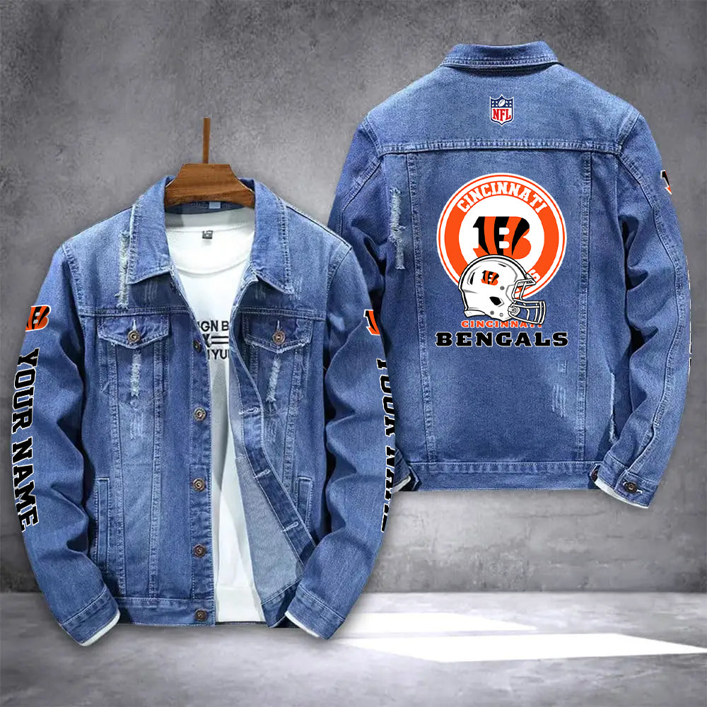 Cincinnati Bengals Denim Jacket AZICOTADJ000043