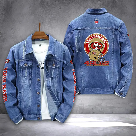 San Francisco 49ers Denim Jacket AZICOTADJ000052