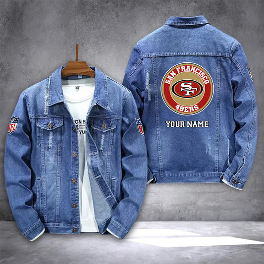 San Francisco 49ers Denim Jacket AZICOTADJ000084