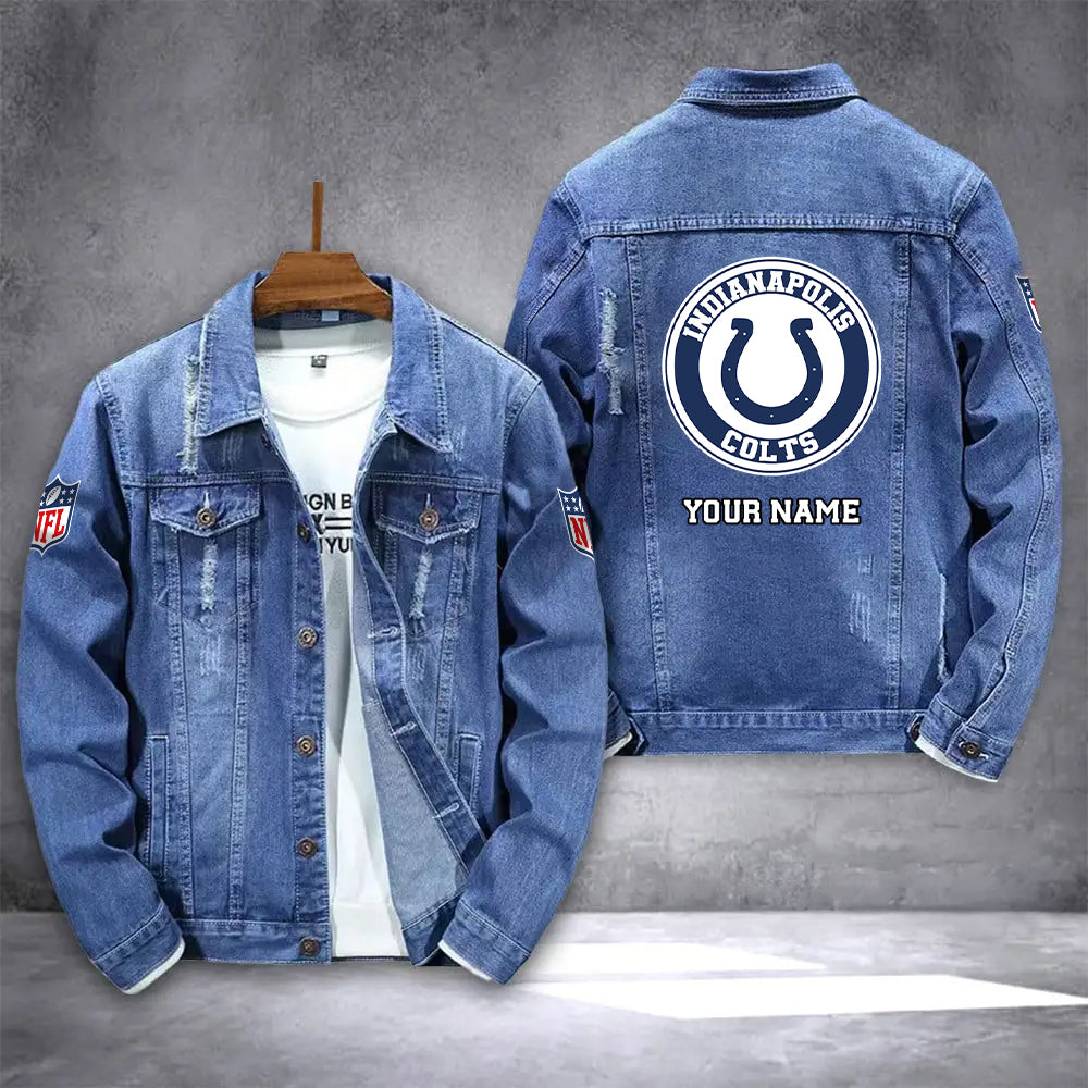 Indianapolis Colts Denim Jacket AZICOTADJ000066