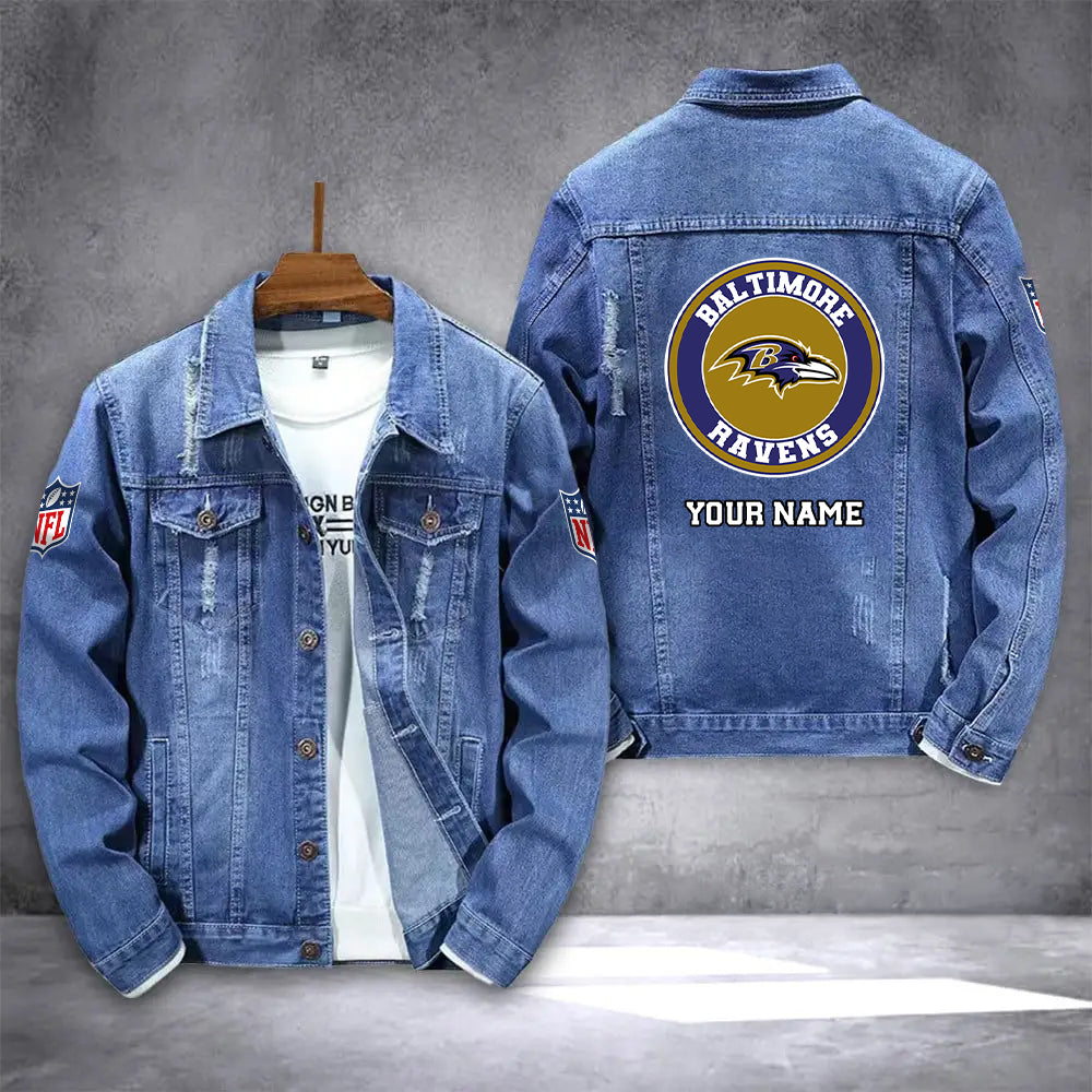 Baltimore Ravens Denim Jacket AZICOTADJ000072