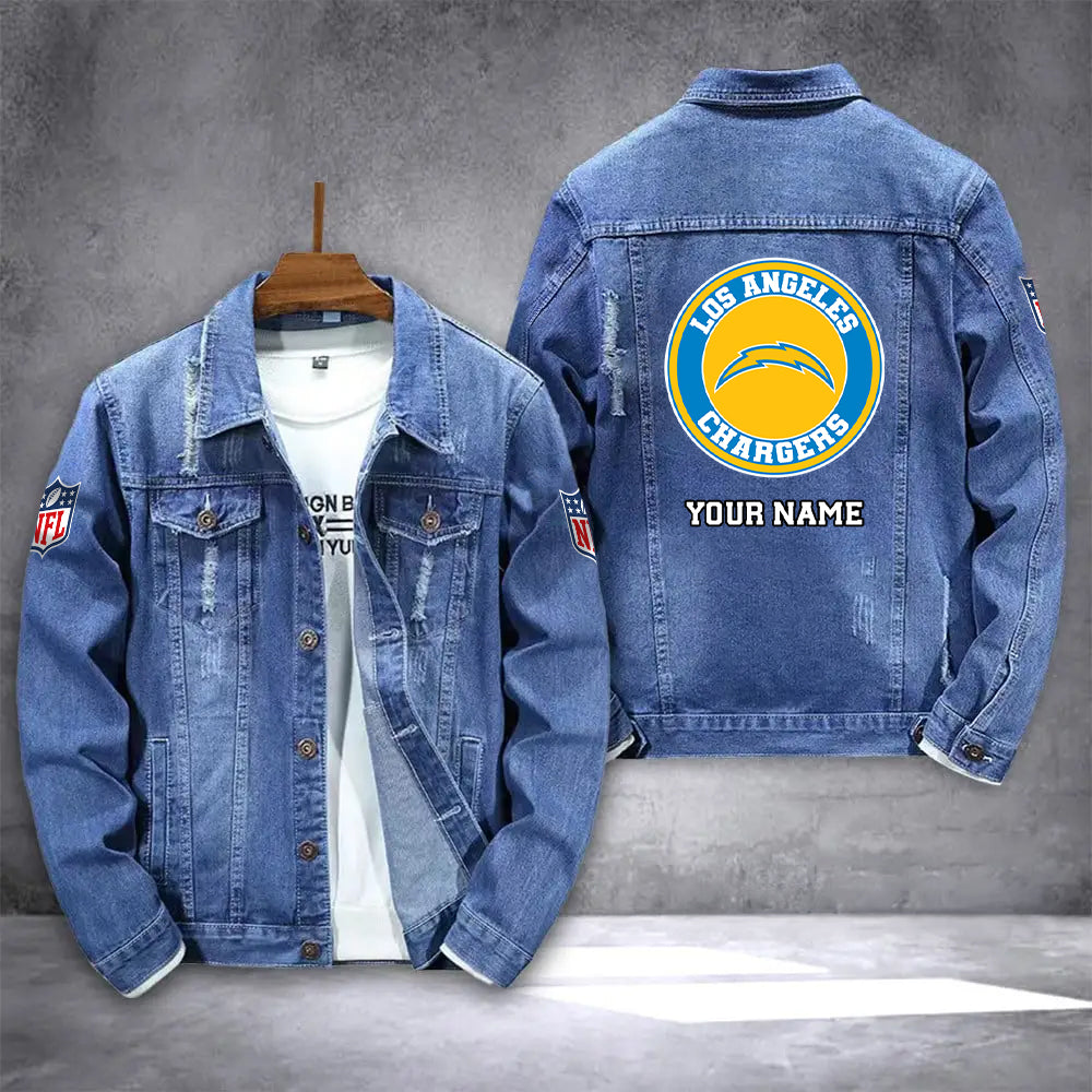 Los Angeles Chargers Denim Jacket AZICOTADJ000080