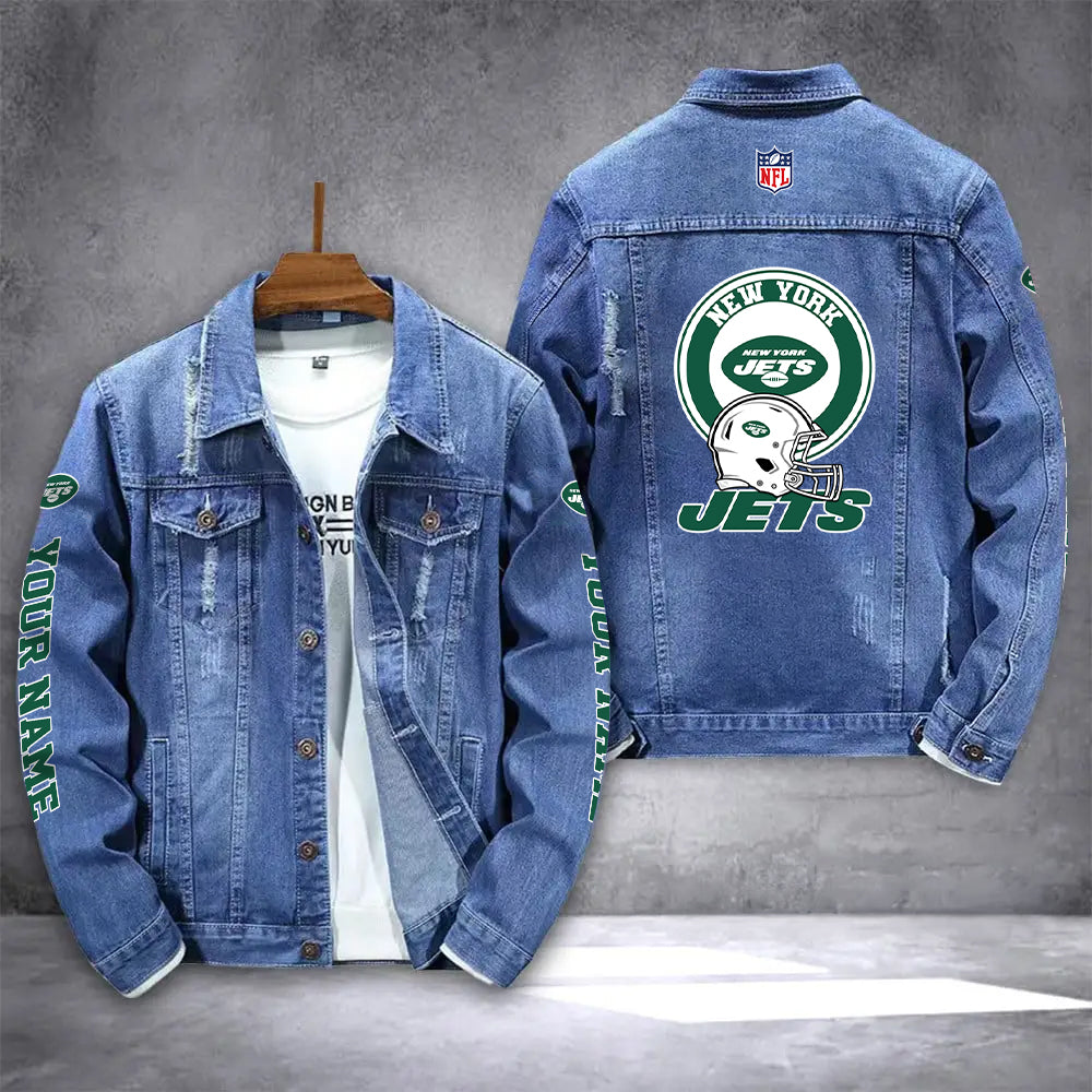 New York Jets Denim Jacket AZICOTADJ000042