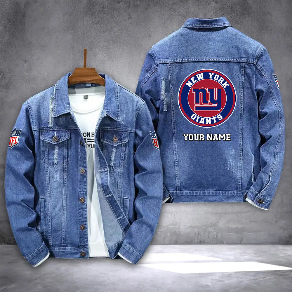 New York Giants Denim Jacket AZICOTADJ000096
