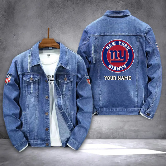 New York Giants Denim Jacket AZICOTADJ000096