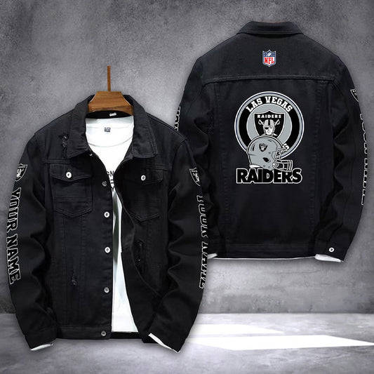 Las Vegas Raiders Denim Jacket AZICOTADJ000037