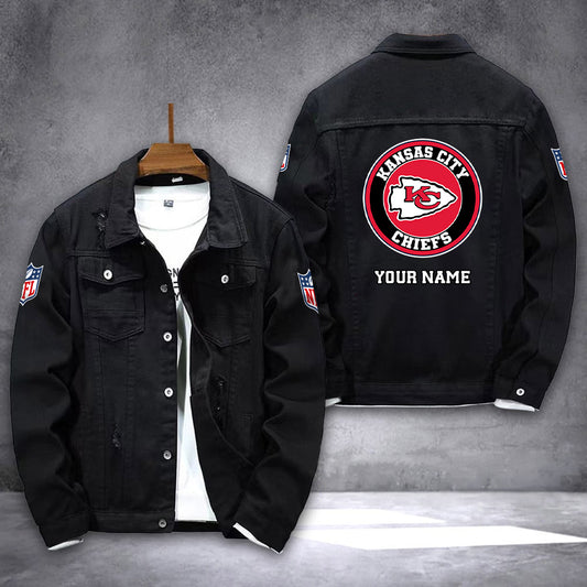 Kansas City Chiefs Denim Jacket AZICOTADJ000073