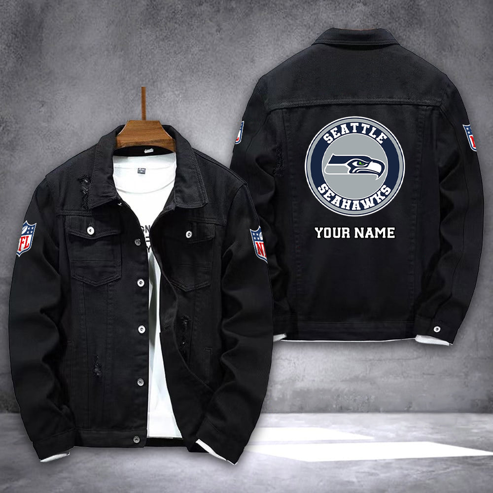 Seattle Seahawks Denim Jacket AZICOTADJ000093