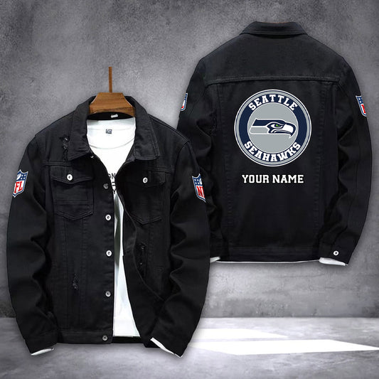 Seattle Seahawks Denim Jacket AZICOTADJ000093