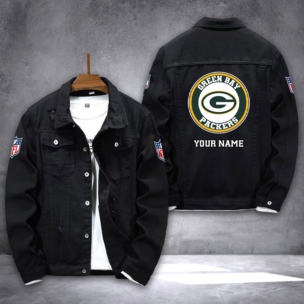 Green Bay Packers Denim Jacket AZICOTADJ000081