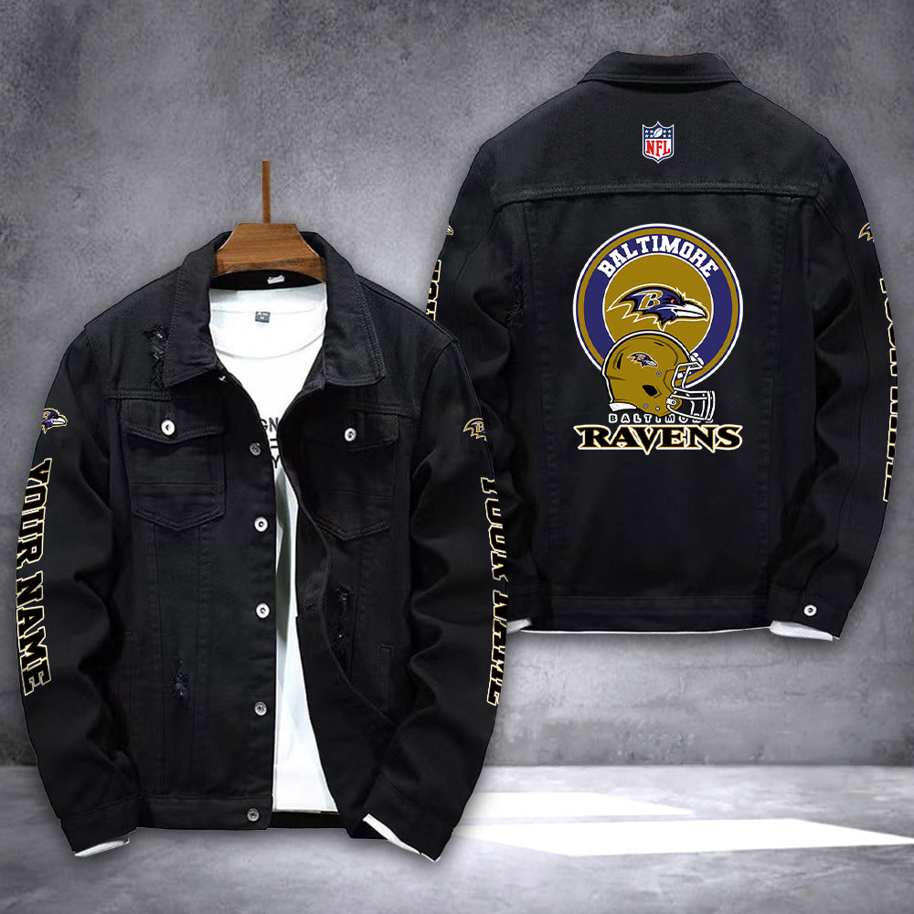 Baltimore Ravens Denim Jacket AZICOTADJ000040