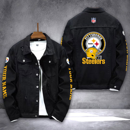 Pittsburgh Steelers Denim Jacket AZICOTADJ000033
