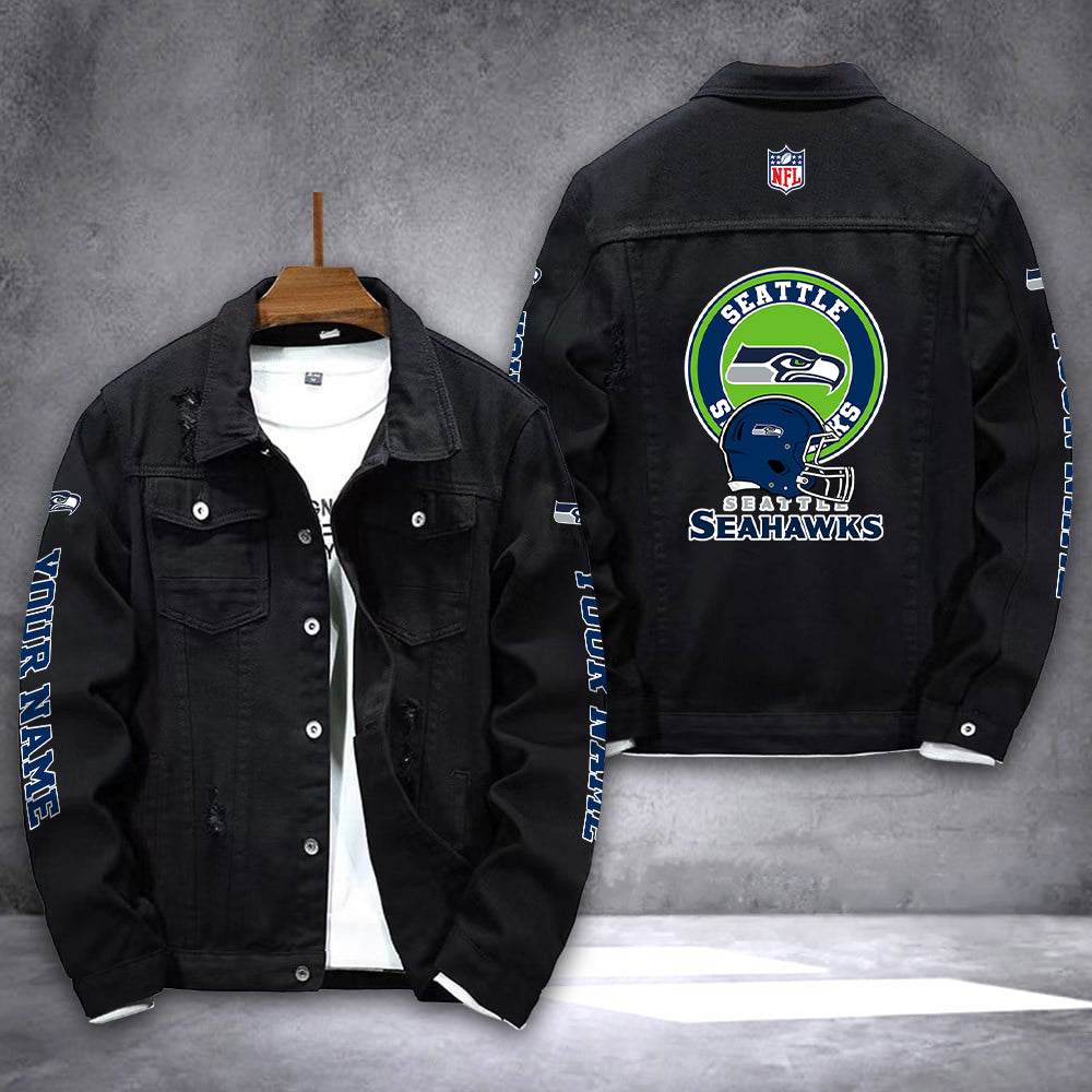 Seattle Seahawks Denim Jacket AZICOTADJ000061