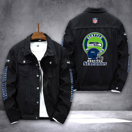Seattle Seahawks Denim Jacket AZICOTADJ000061