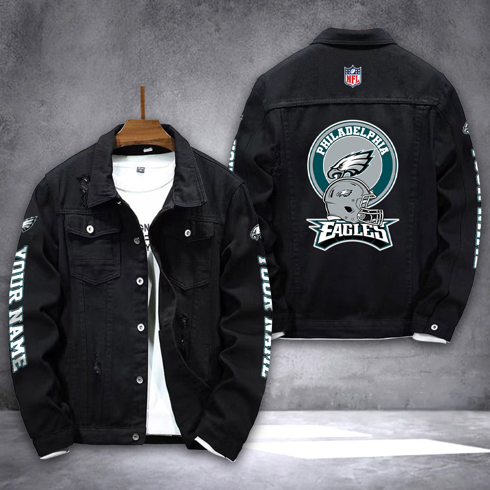 Philadelphia Eagles Denim Jacket AZICOTADJ000055