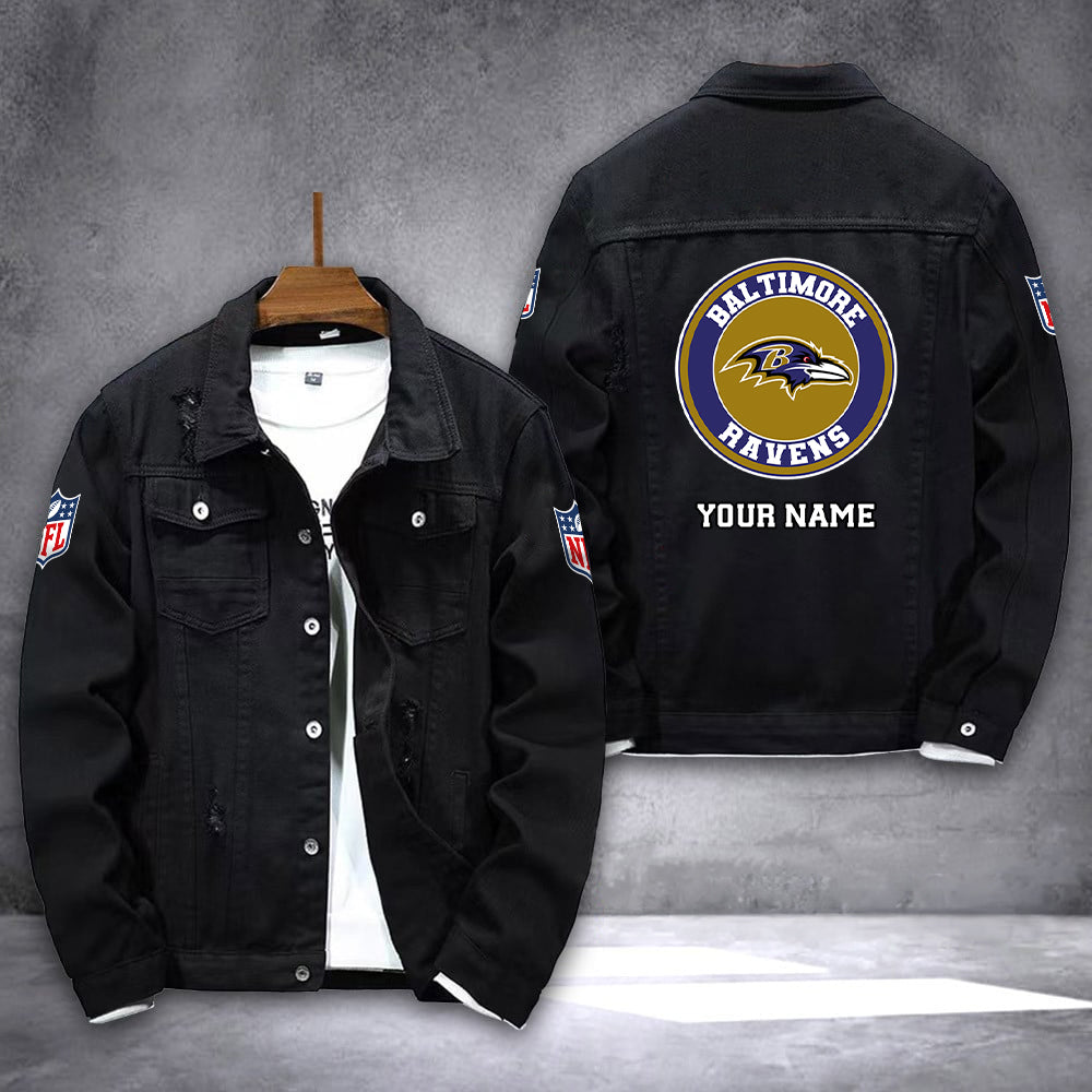 Baltimore Ravens Denim Jacket AZICOTADJ000072
