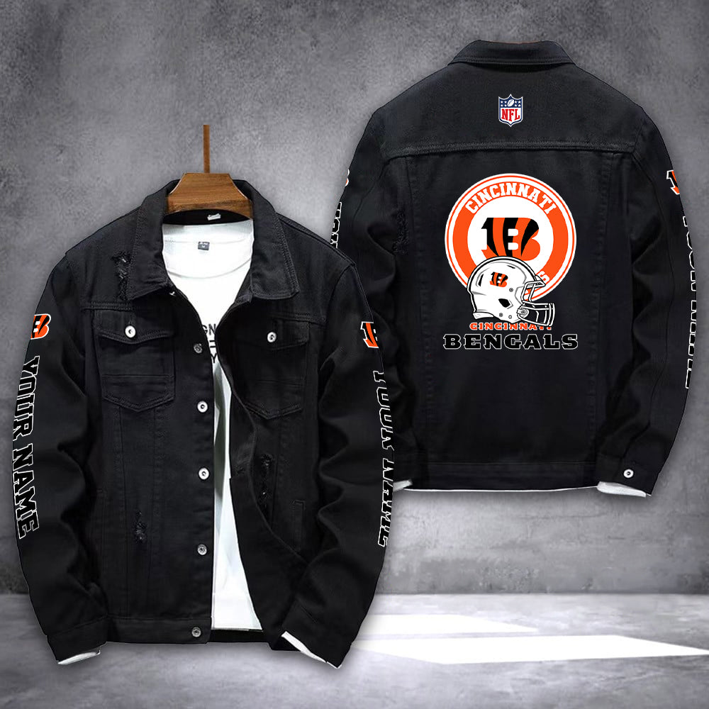 Cincinnati Bengals Denim Jacket AZICOTADJ000043