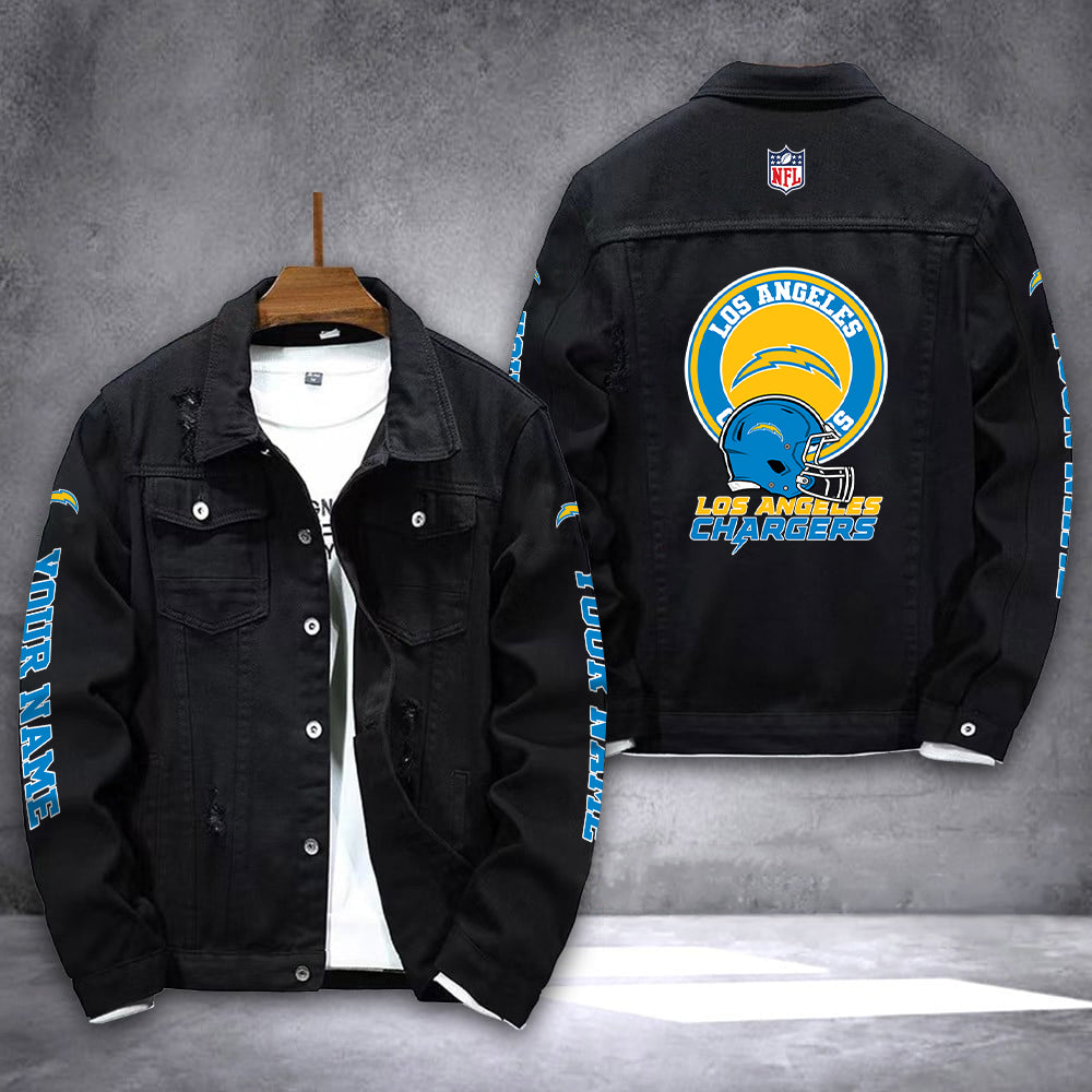 Los Angeles Chargers Denim Jacket AZICOTADJ000048