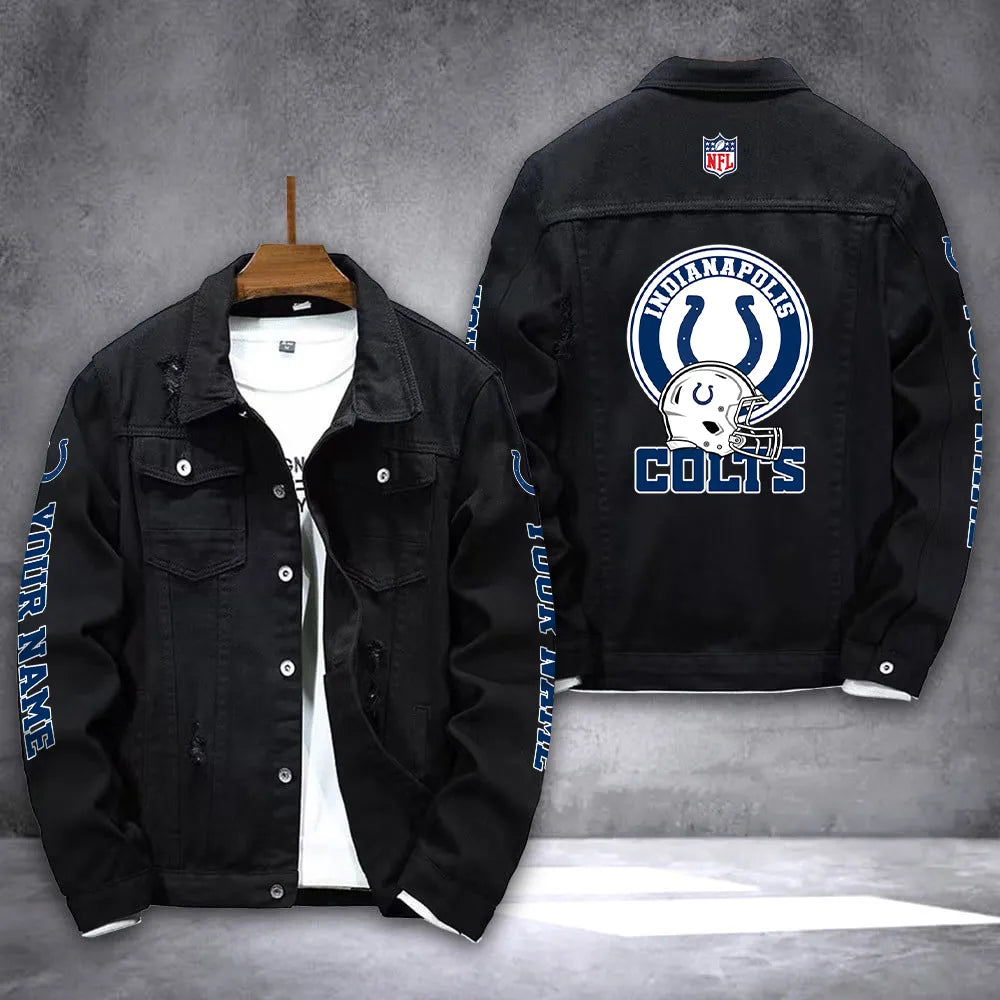 Indianapolis Colts Denim Jacket AZICOTADJ000034
