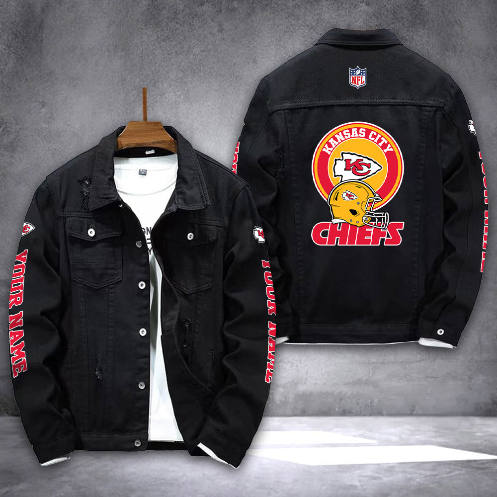 Kansas City Chiefs Denim Jacket AZICOTADJ000041
