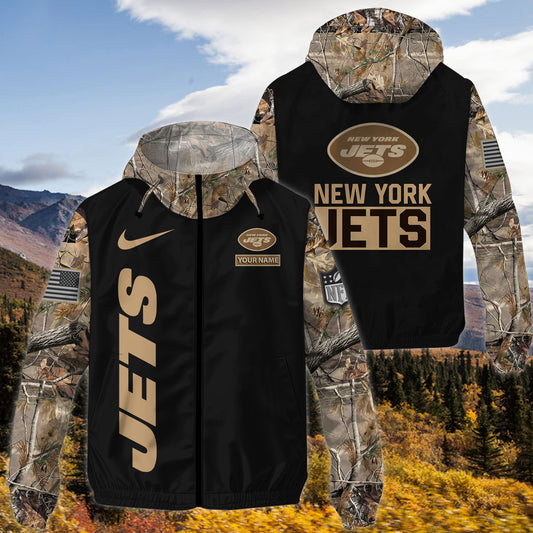 New York Jets Personalized Hunting Outdoor Jacket AZBTOJ000102