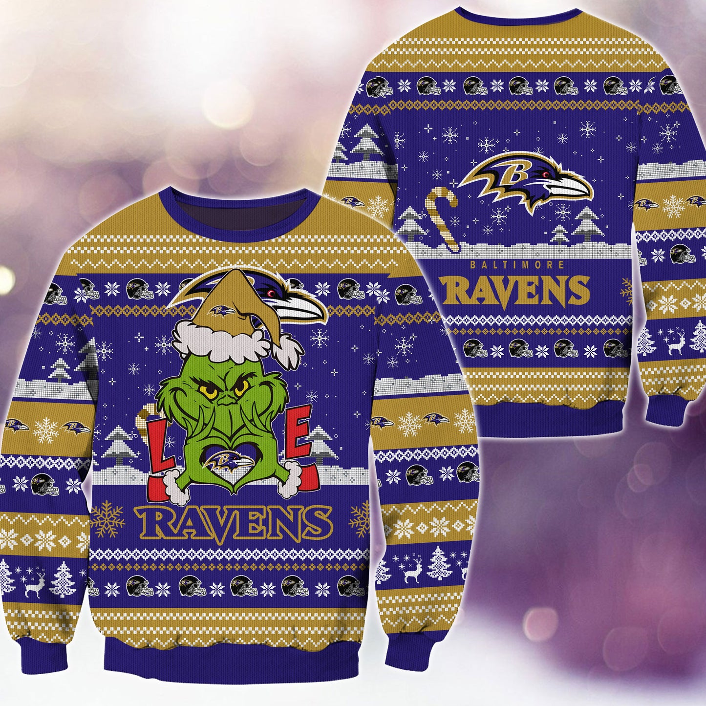 Baltimore Ravens Premium Ugly Christmas Sweater AZBTUSW000292