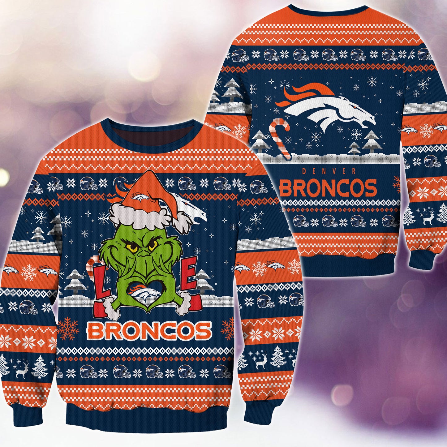 Denver Broncos Premium Ugly Christmas Sweater AZBTUSW000283