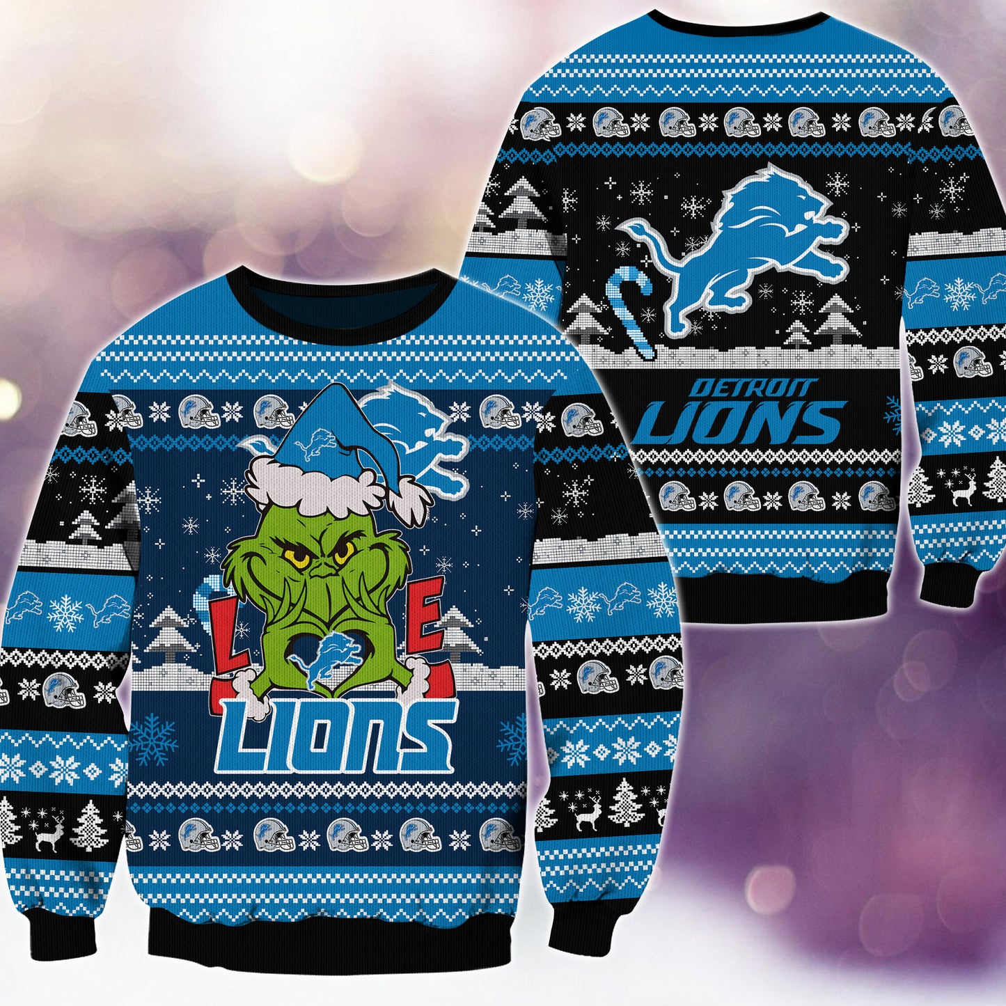 Detroit Lions Premium Ugly Christmas Sweater AZBTUSW000284